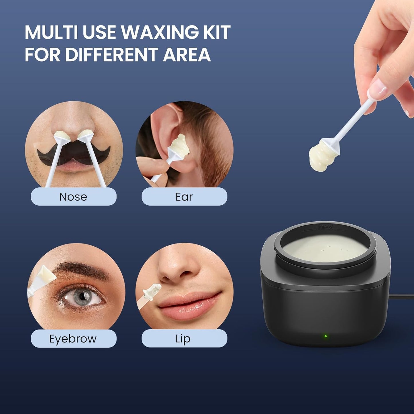 Nose and Ear Hair Remover Wax Kit